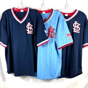 5x St Louis Cardinals XL Pujols Herzog Simmons Goldy Jersey MLB Cards